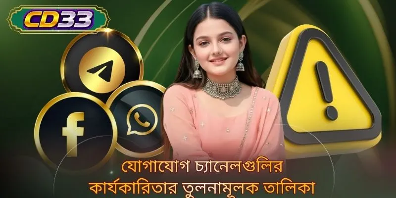 যোগাযোগ চ্যানেলগুলির কার্যকারিতার তুলনামূলক তালিকা